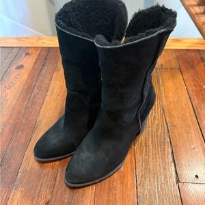UGG Black Suede Women's Boots